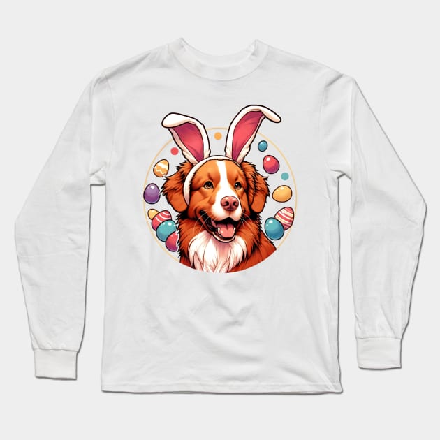 Nova Scotia Duck Tolling Retriever's Easter Celebration Long Sleeve T-Shirt by ArtRUs